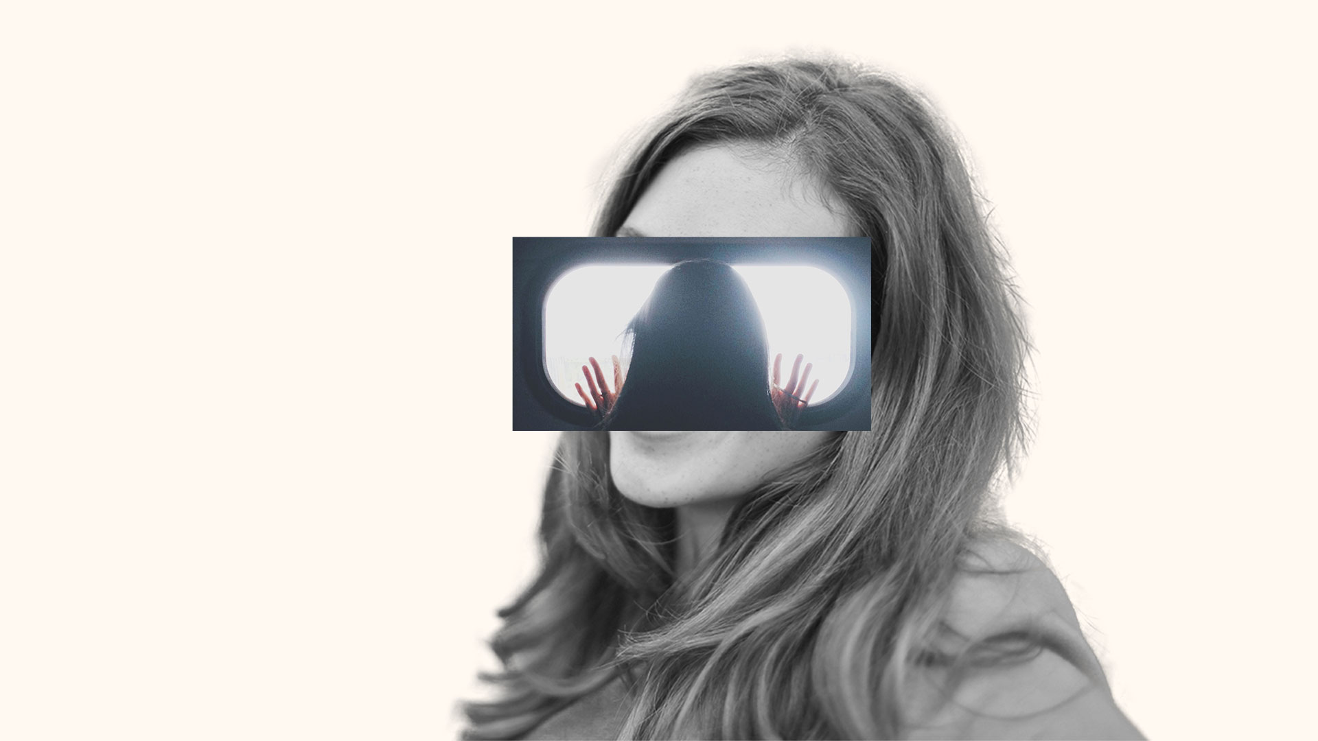 Niña con imagen en rostro